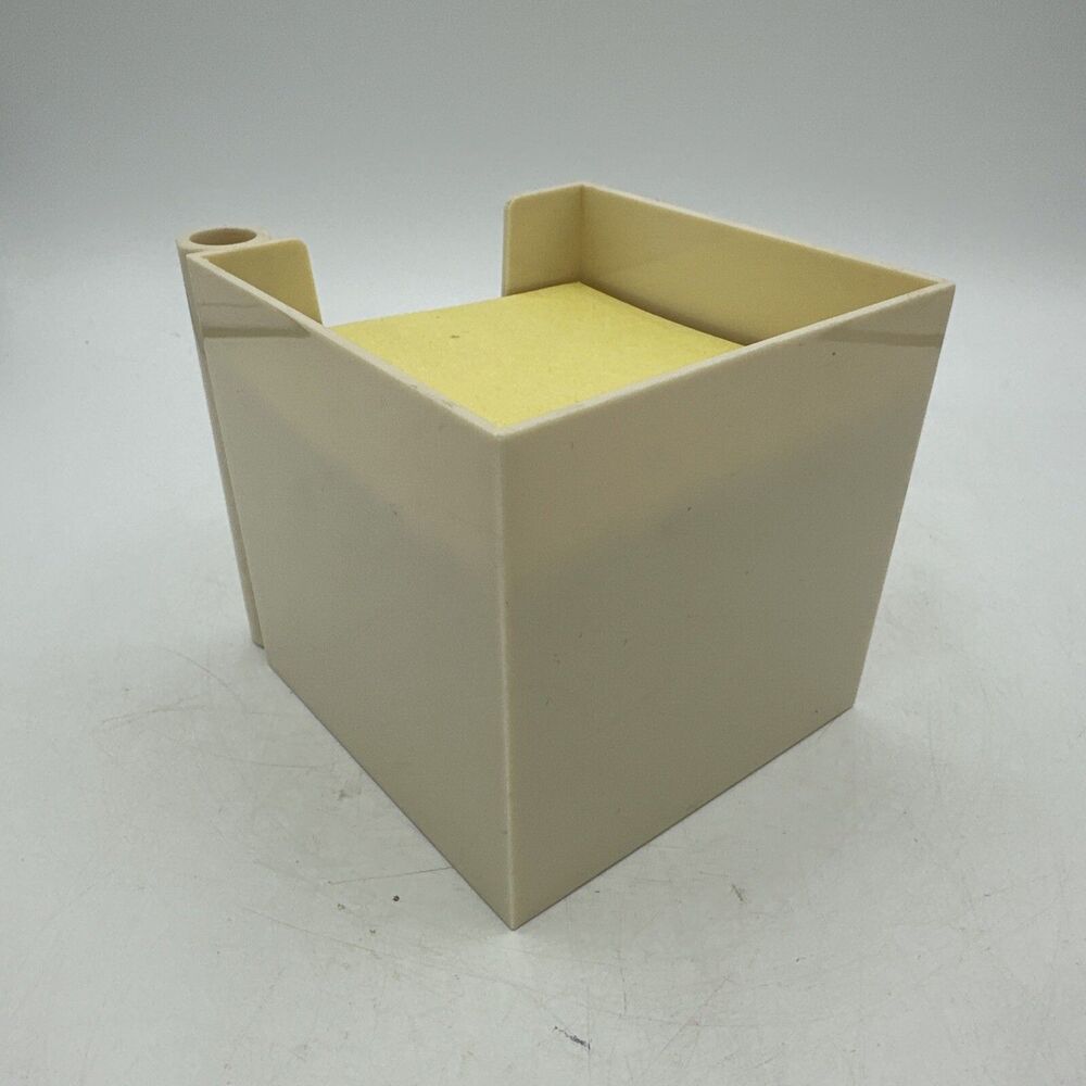 Vintage Notepad Plastic Paper Pen Holder Desk Organizer Stationery - Picture 4 of 13